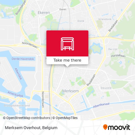 Merksem Overhout map