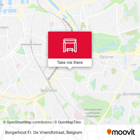 Borgerhout Fr. De Vriendtstraat map