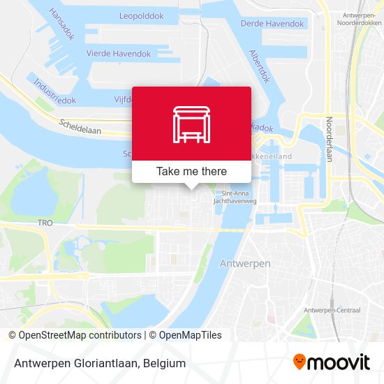 Antwerpen Gloriantlaan plan