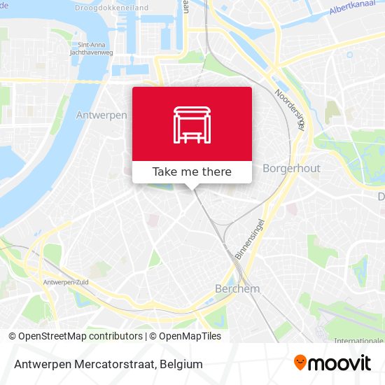 Antwerpen Mercatorstraat plan