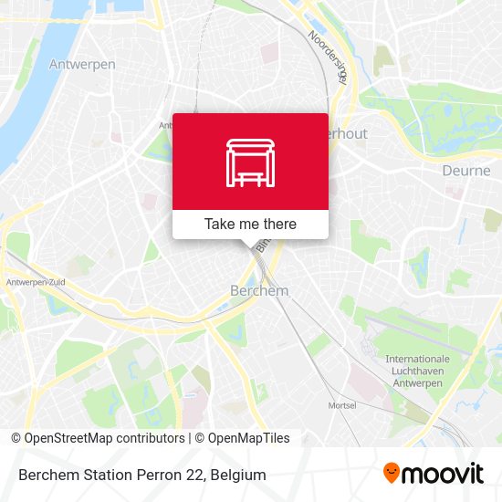 Berchem Station Perron 22 map