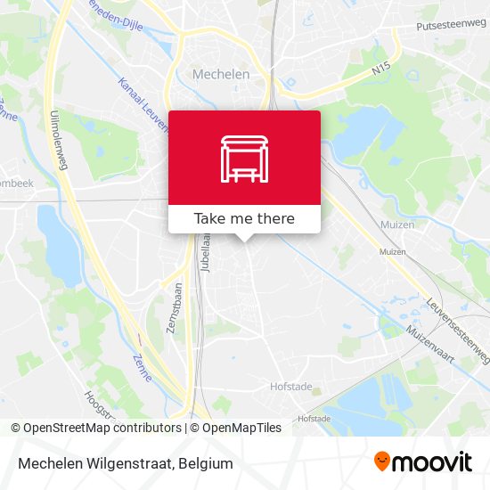 Mechelen Wilgenstraat map