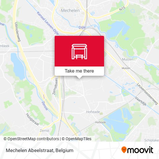 Mechelen Abeelstraat map