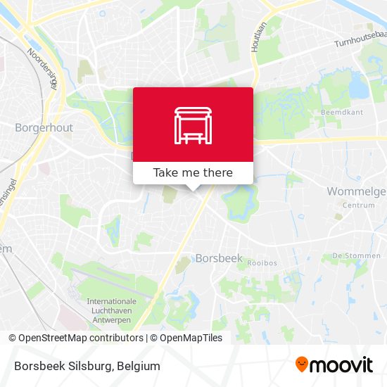 Borsbeek Silsburg map