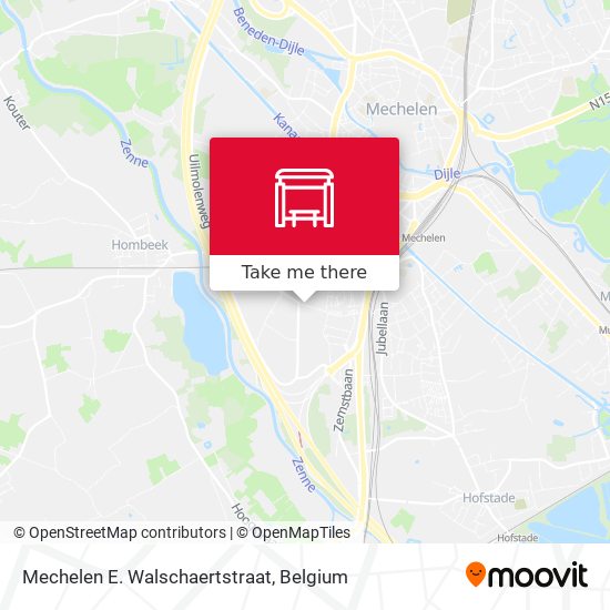 Mechelen E. Walschaertstraat map