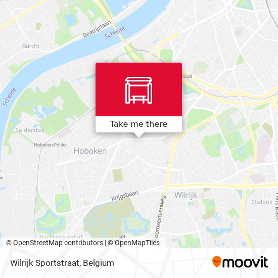 Wilrijk Sportstraat map