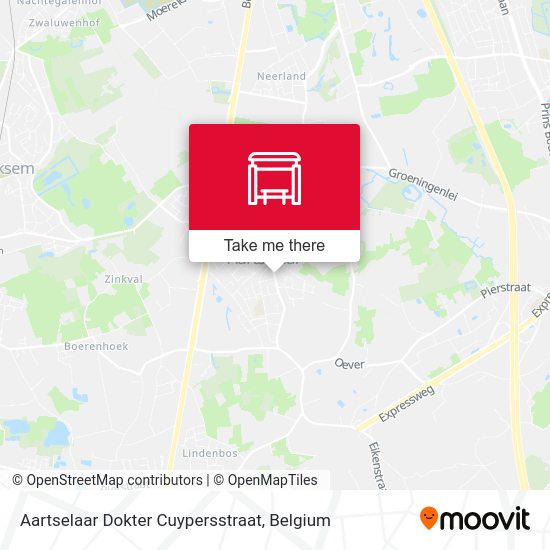 Aartselaar Dokter Cuypersstraat map