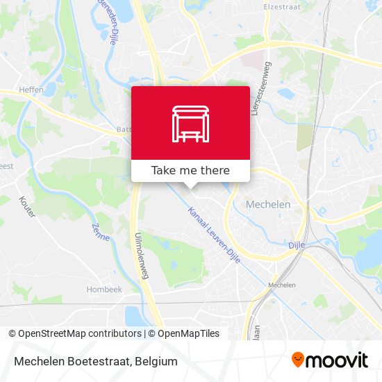 Mechelen Boetestraat map