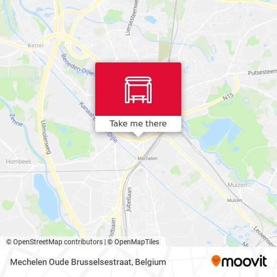 Mechelen Oude Brusselsestraat map