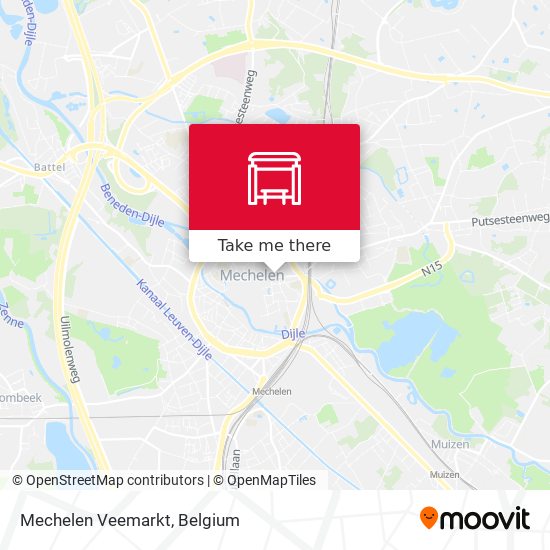 Mechelen Veemarkt map