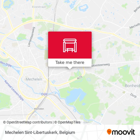 Mechelen Sint-Libertuskerk map
