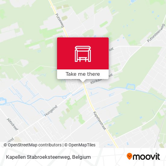 Kapellen Stabroeksteenweg map