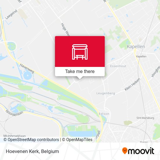 Hoevenen Kerk map