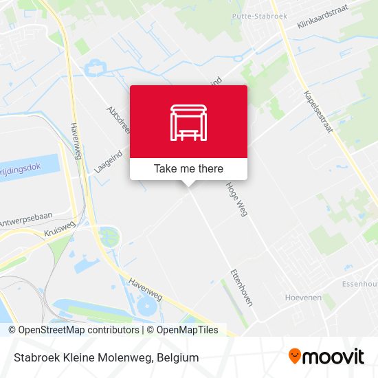 Stabroek Kleine Molenweg map