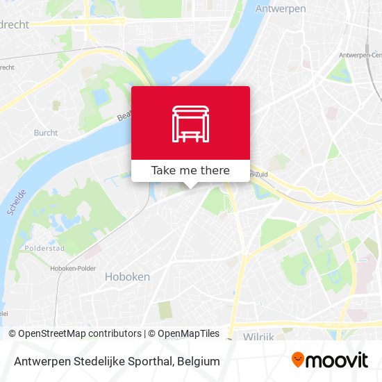 Antwerpen Stedelijke Sporthal map