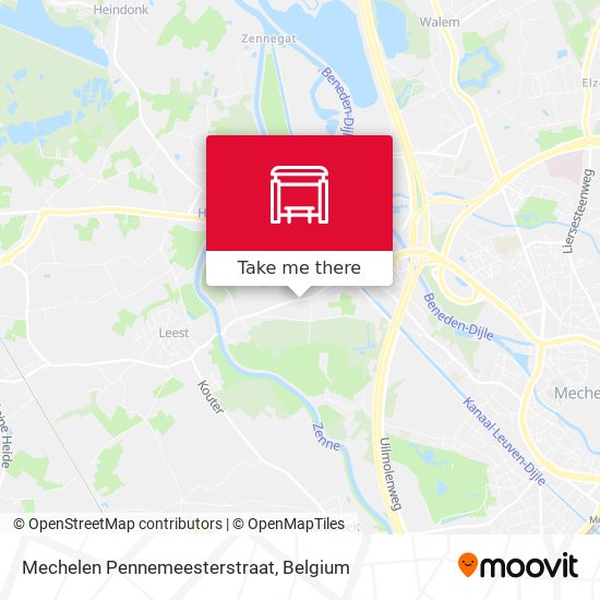 Mechelen Pennemeesterstraat plan