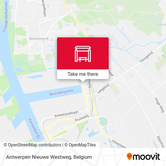 Antwerpen Nieuwe Westweg plan
