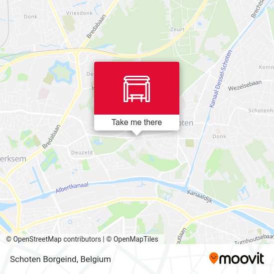 Schoten Borgeind map