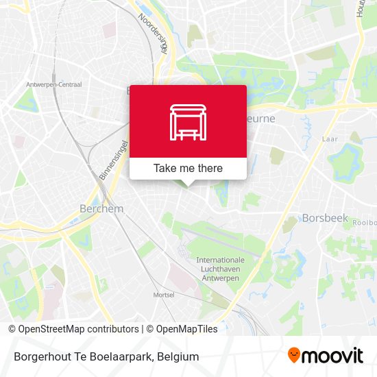 Borgerhout Te Boelaarpark map