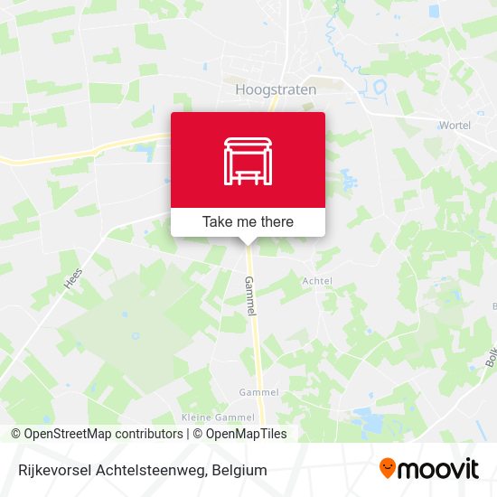 Rijkevorsel Achtelsteenweg map