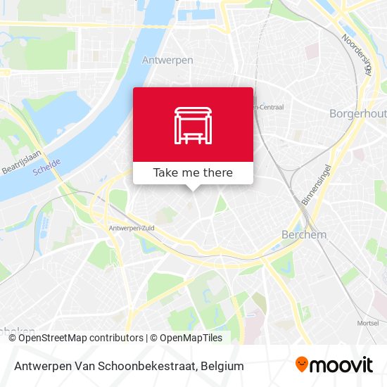 Antwerpen Van Schoonbekestraat plan