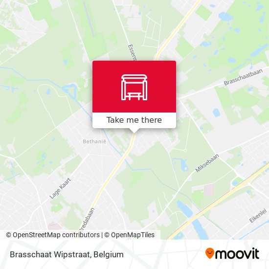 Brasschaat Wipstraat map