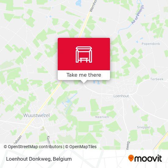 Loenhout Donkweg map