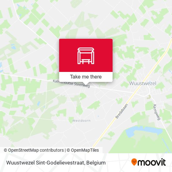 Wuustwezel Sint-Godelievestraat map