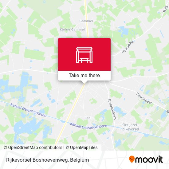 Rijkevorsel Boshoevenweg map