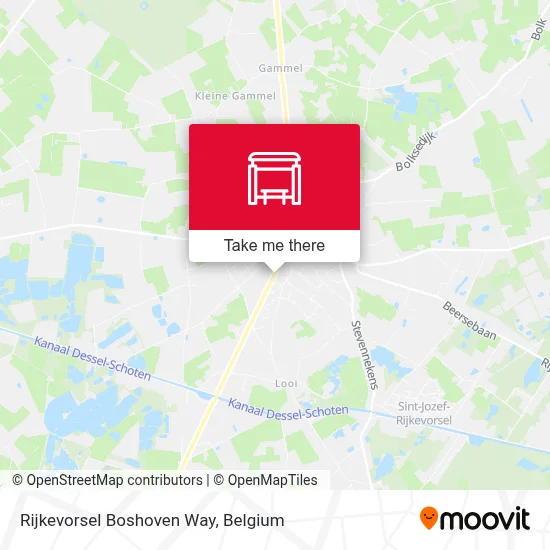 Rijkevorsel Boshoven Way map