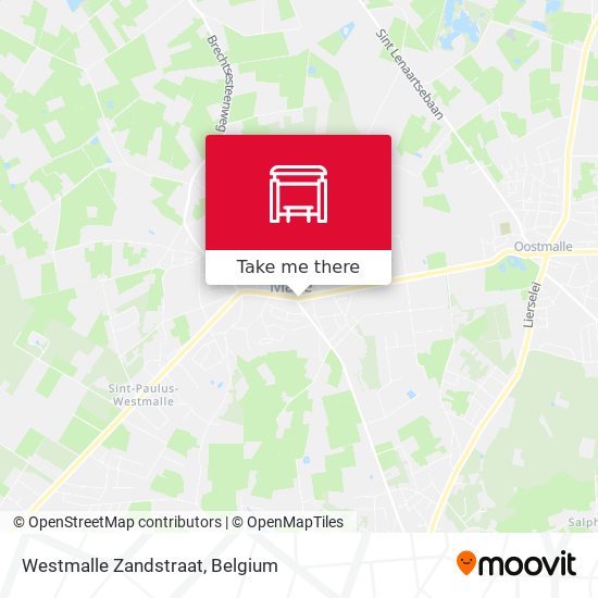 Westmalle Zandstraat map