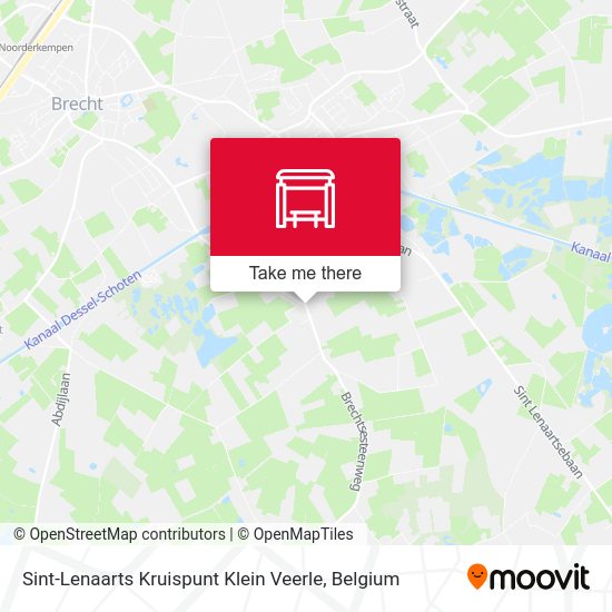 Sint-Lenaarts Kruispunt Klein Veerle map
