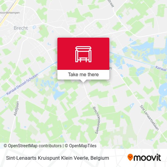 Sint-Lenaarts Kruispunt Klein Veerle map