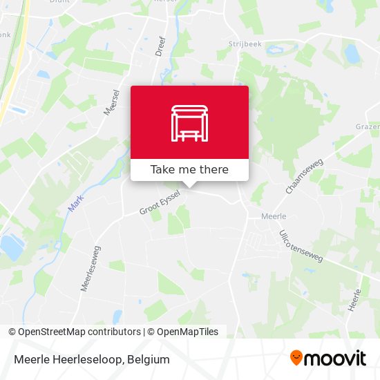 Meerle Heerleseloop map