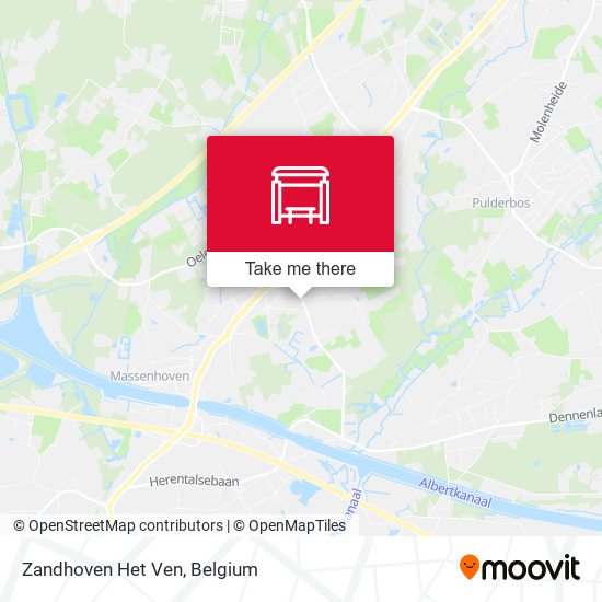 Zandhoven Het Ven map