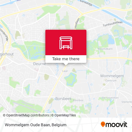 Wommelgem Oude Baan map