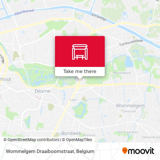 Wommelgem Draaiboomstraat map