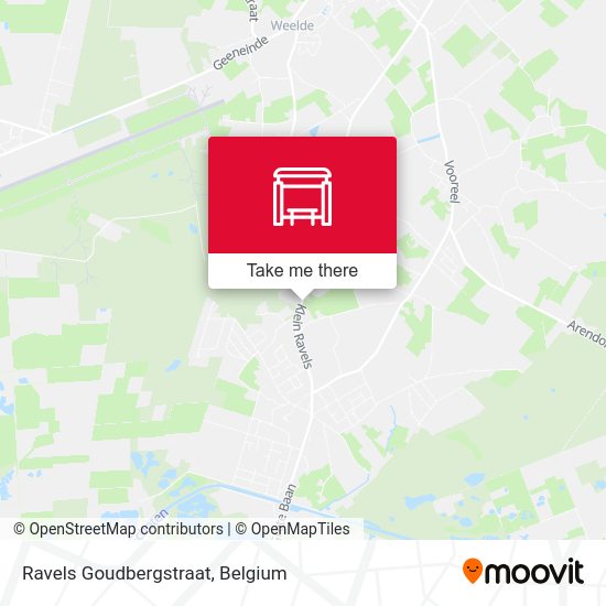 Ravels Goudbergstraat map