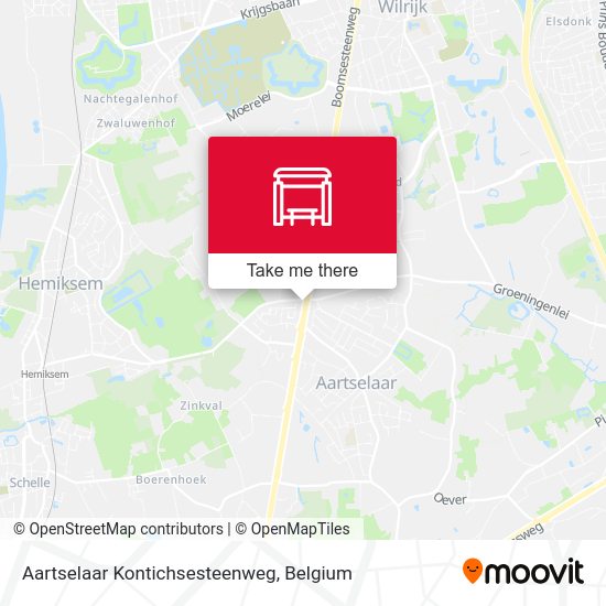Aartselaar Kontichsesteenweg map