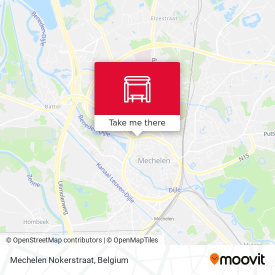 Mechelen Nokerstraat map
