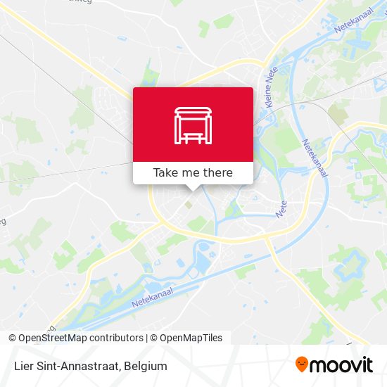 Lier Sint-Annastraat map