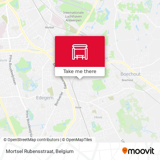 Mortsel Rubensstraat map