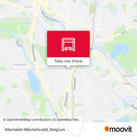 Mechelen Mechelsveld map