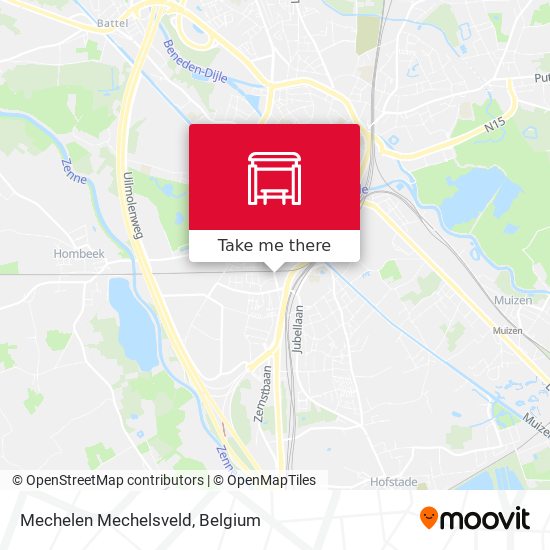 Mechelen Mechelsveld map