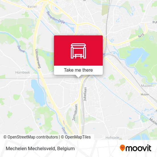 Mechelen Mechelsveld map