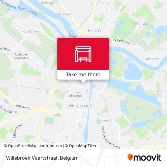Willebroek Vaartstraat map