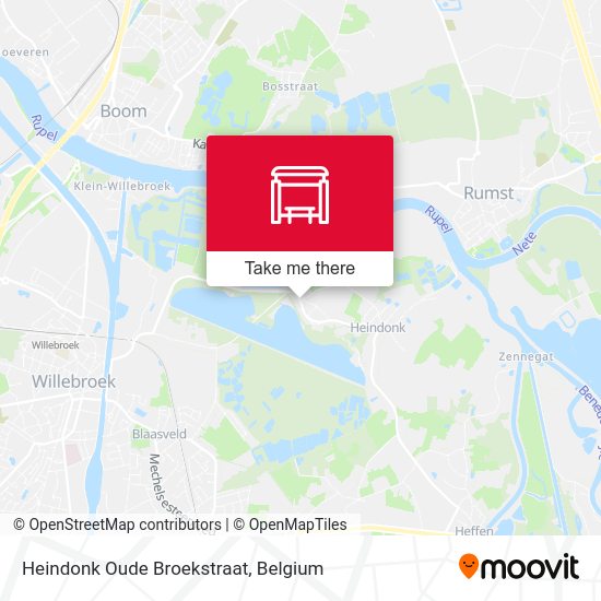 Heindonk Oude Broekstraat map