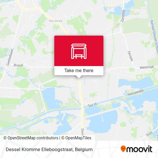Dessel Kromme Elleboogstraat map