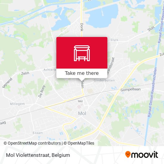 Mol Violettenstraat map