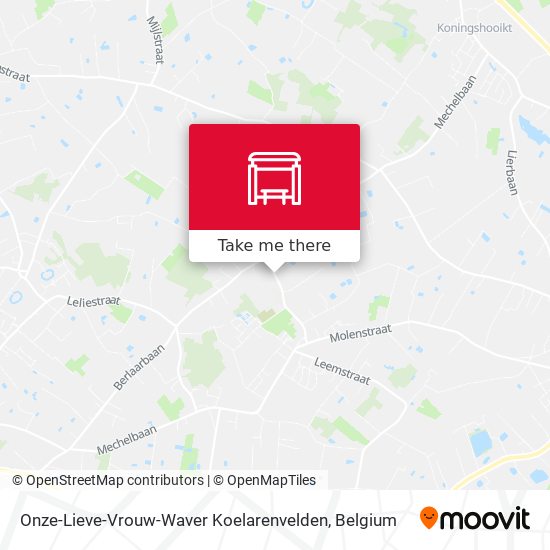 Onze-Lieve-Vrouw-Waver Koelarenvelden map